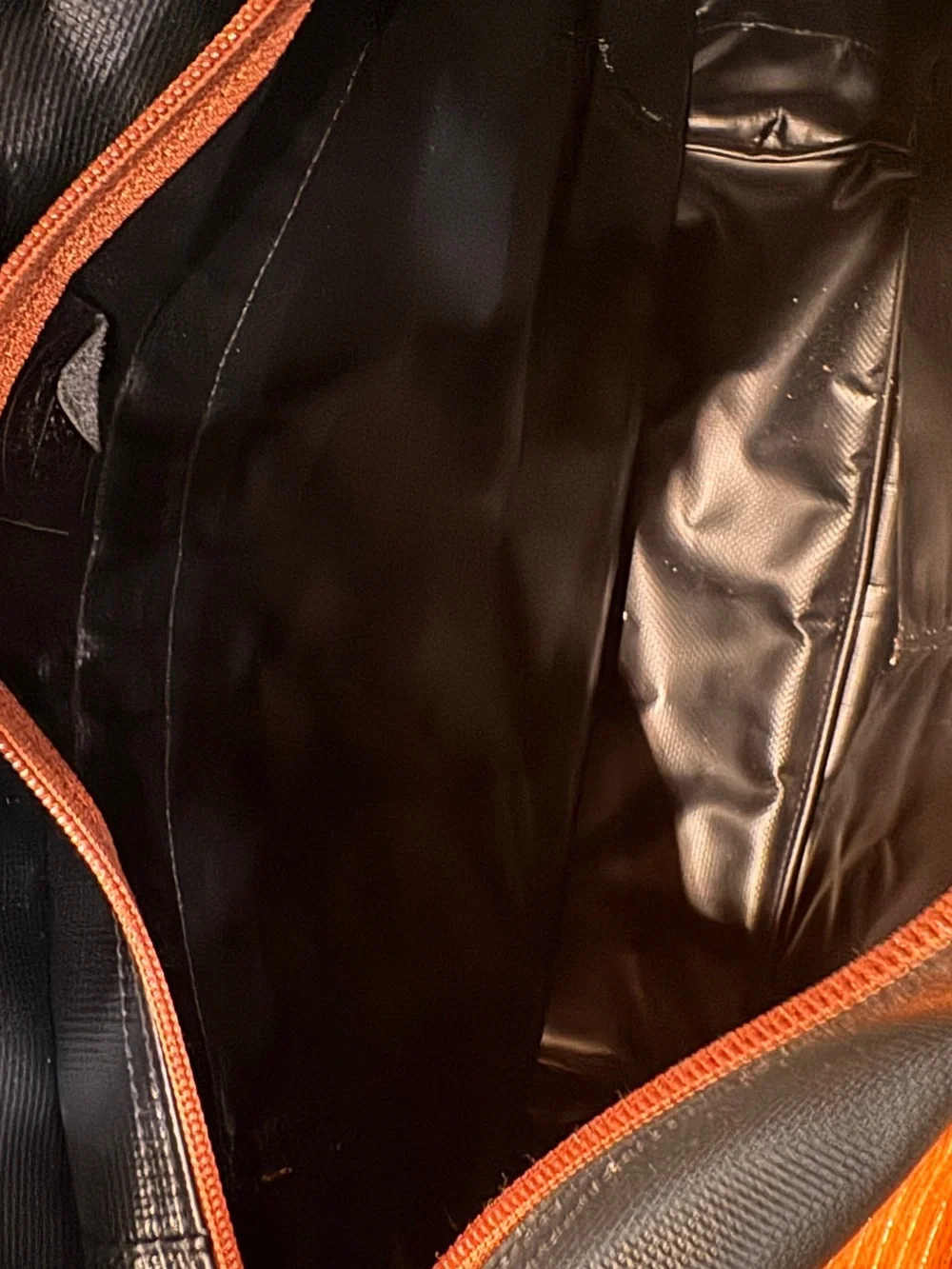 Longchamp Black and Brown Convertible Messenger Bag